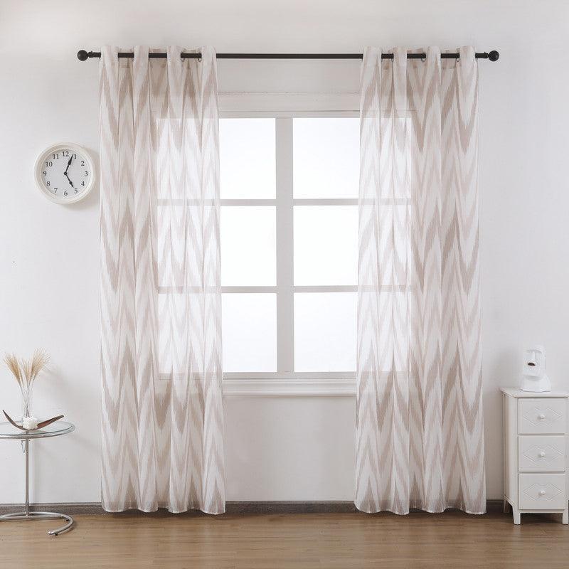 Cortina de voal estampada 140*260cm - BOD HOME