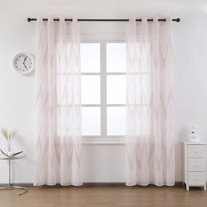 Cortina de voal estampada 140*260cm - BOD HOME