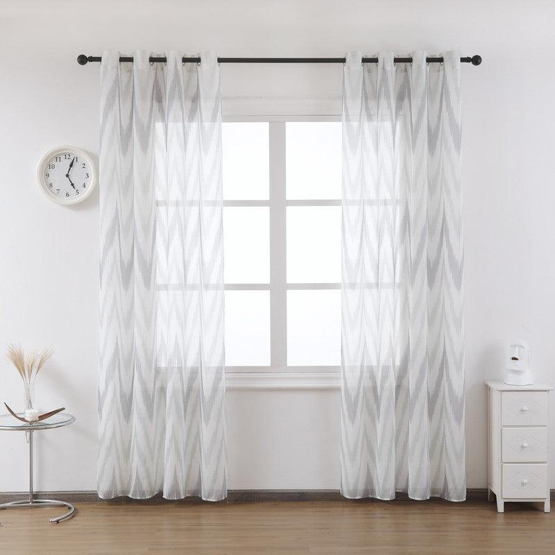 Cortina de voal estampada 140*260cm - BOD HOME