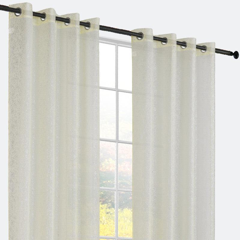 CORTINA DOLLY PONTO DE PRATA BEGE 140*260cm - BOD HOME