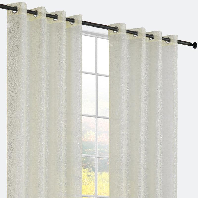 CORTINA DOLLY PONTO DE PRATA BEGE 140*260cm - BOD HOME