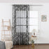 Cortina estampada com prateados de folhas 140*260cm - BOD HOME