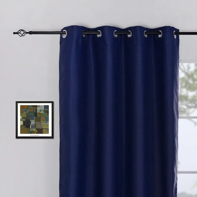 Cortina Opaca de Tecido de Alta Precisão com Efeito Térmico Azul 140*260cm - BOD HOME