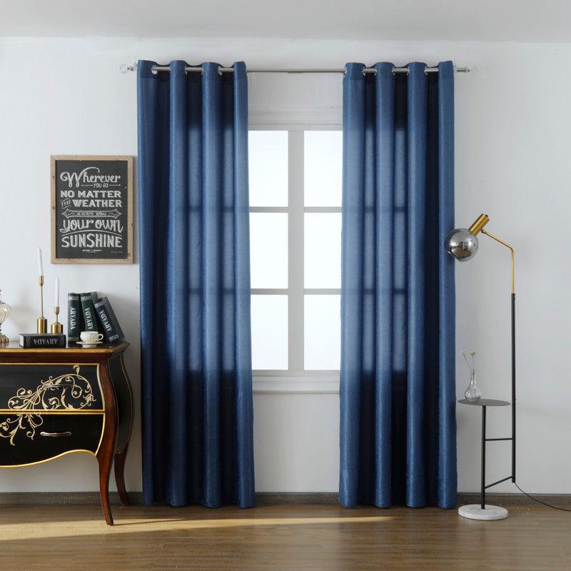 Cortina Opaca de Veludo Azul 140*260cm - BOD HOME