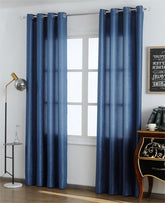 Cortina Opaca de Veludo Azul 140*260cm - BOD HOME