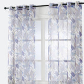 Cortina semi-duole com elegante estampa de folhas 140*260cm - BOD HOME