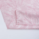 Cortina Tecido Encorpado com Estampa Tridimensional de Margaridas Selvagens Rosa 140*260cm - BOD HOME