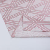 Cortina Tecido Encorpado com Padrão de Linhas Cruzadas Rosa 140*260cm - BOD HOME