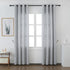 Cortina Tecido Encorpado com Padrão Geométrico Cinzo Claro 140*260cm - BOD HOME
