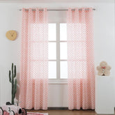 CORTINAS ALFANUMÉRICAS DE TULE VERMELHO VINHO 140*260cm - BOD HOME