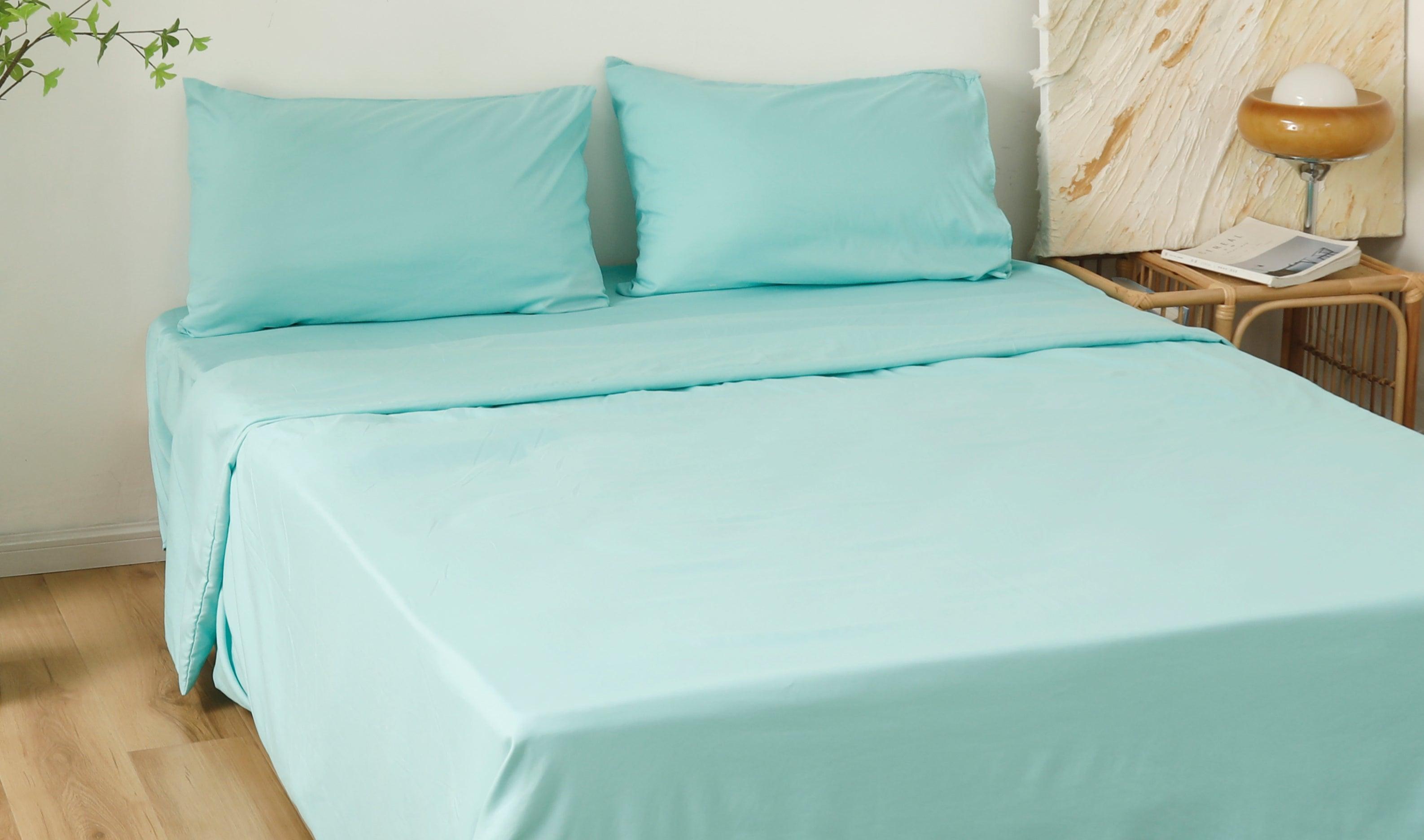 JOGO DE CAMA LISO AZUL TIFFANY - BOD HOME