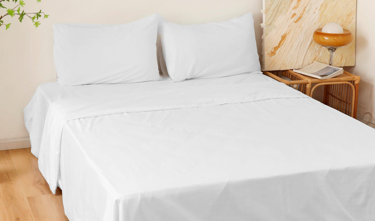 JOGO DE CAMA LISO BRANCO - BOD HOME