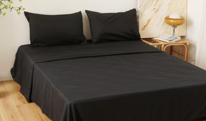 JOGO DE CAMA LISO PRETO - BOD HOME