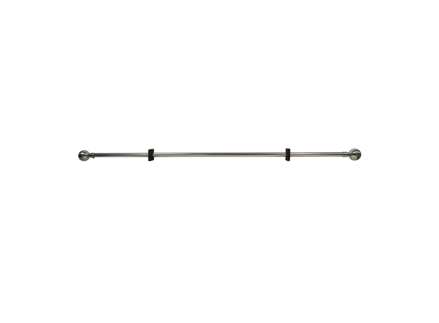 Varao De Cortina 120-210cm Esférica Prateada - BOD HOME