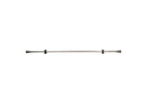 Varao De Cortina 120-210cm Espiral Prateada - BOD HOME